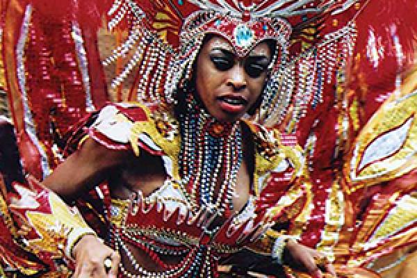 Fire Goddess, Notting Hill Carnival, London, England, 2002.  Photograph by A. R. Tompsett.