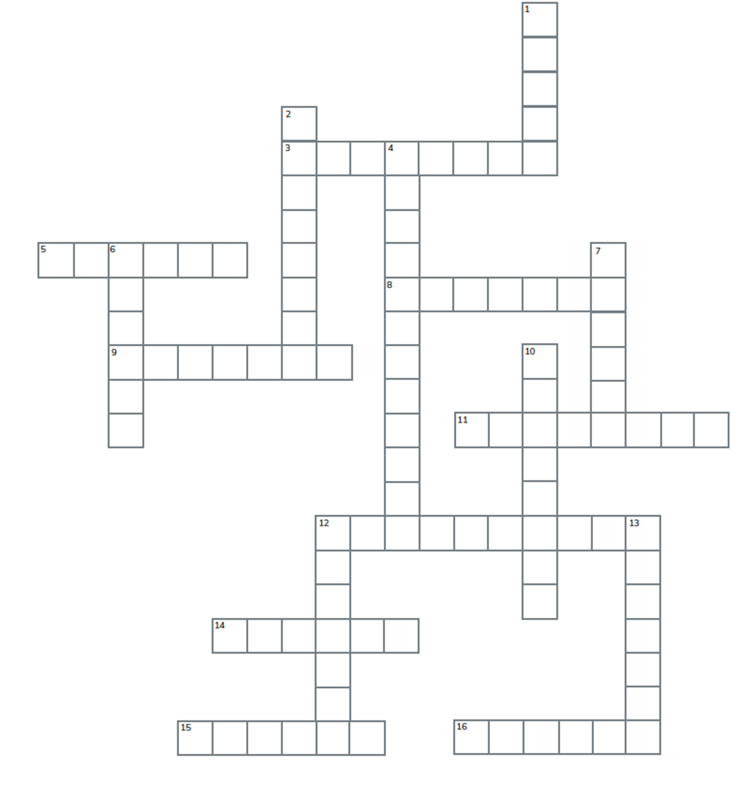 Crossword graphic