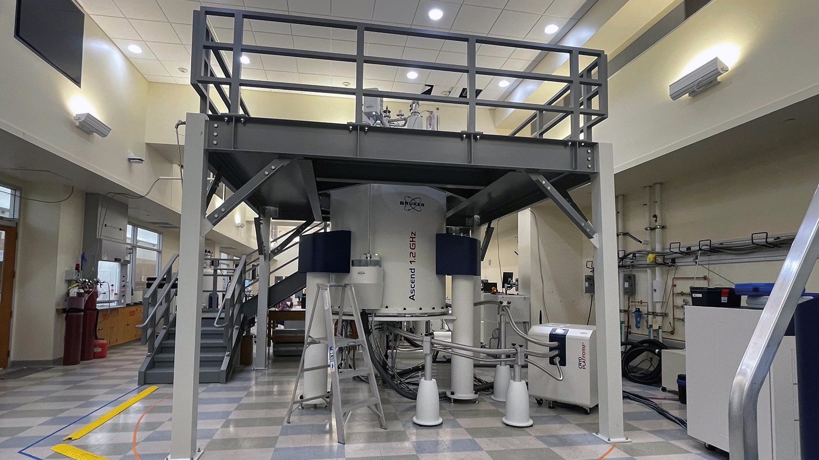 The first U.S.-based 1.2 GHz NMR spectrometer at The Ohio State University. Photo: Shantay Piazza