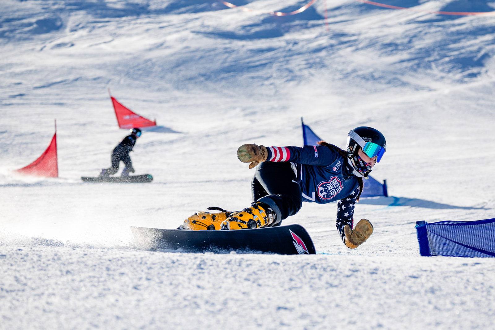 Akina Kizuka competes at 2026 snowboarding event