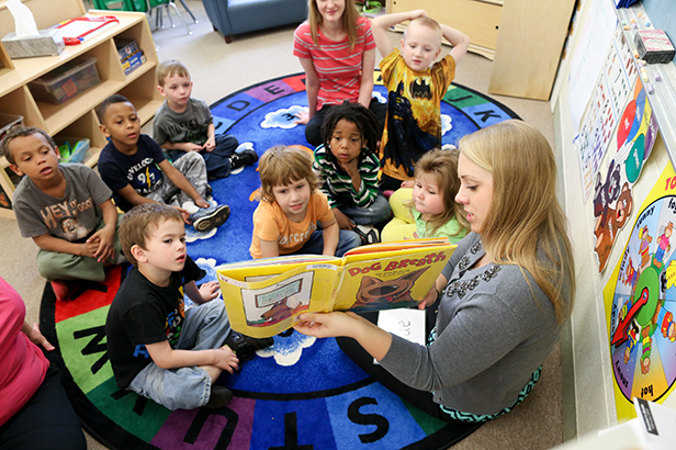 Students at Hilltop Preschool