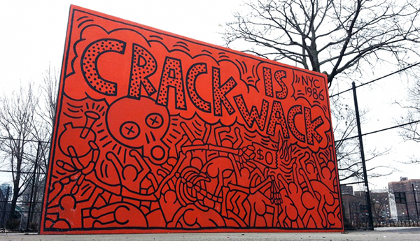 Crack is Wack mural by artist Keith Haring