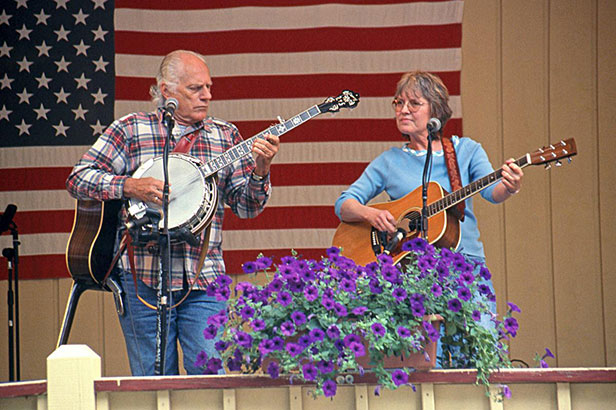 Musicians at the Bean Blossom Bluegrass Festival, Bean Blossom, Indiana
