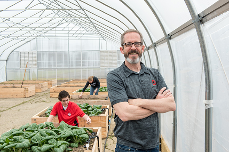 Kip Curtis at microfarm