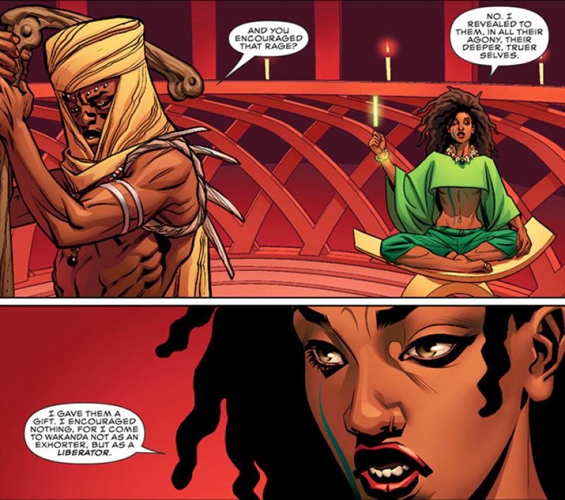 Zenzi in "World of Wakanda." Courtesy of Marvel