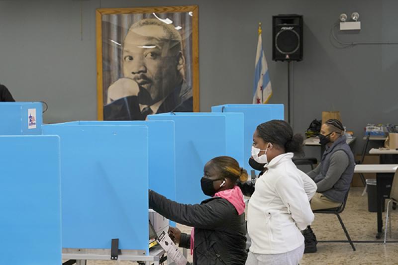 People voting on Election Day 2020