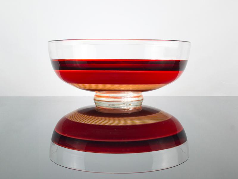 A glass bowl made by Jonathan Capps