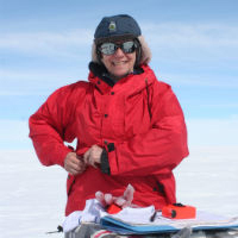 Ellen researching in Greenland