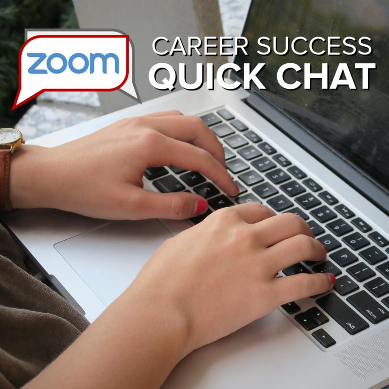 Student using Career Success Quick Chat
