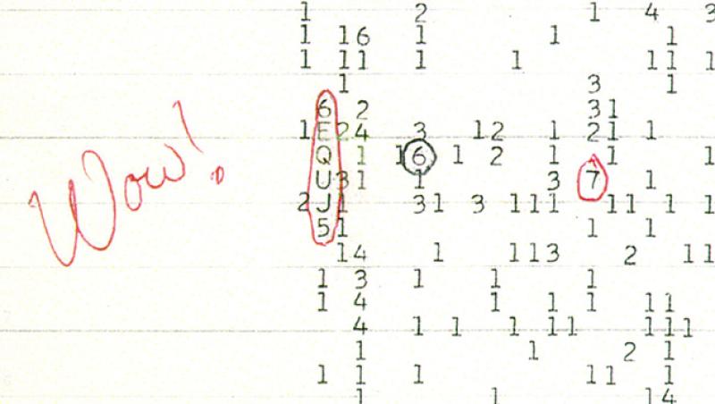 In 1977, a curiously unusual signal was detected at the Ohio State Radio Observatory. Astronomer Jerry Ehman wrote “Wow!” next to the finding, leading to the signal’s name. 