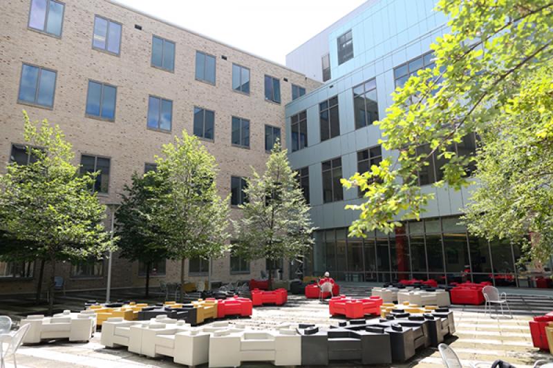 Hagerty Hall courtyard