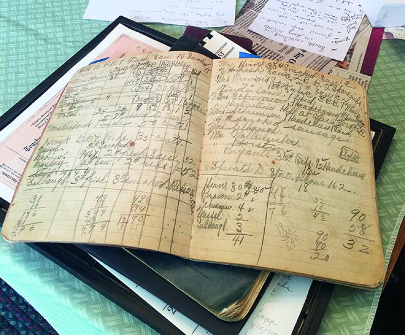 Students worked with Barb Bradbury of Hurricane Run Farm near Otway, Ohio, to digitize ledgers and letters from her grandmother’s farm in the 1930s, as well as the family farm’s current records.