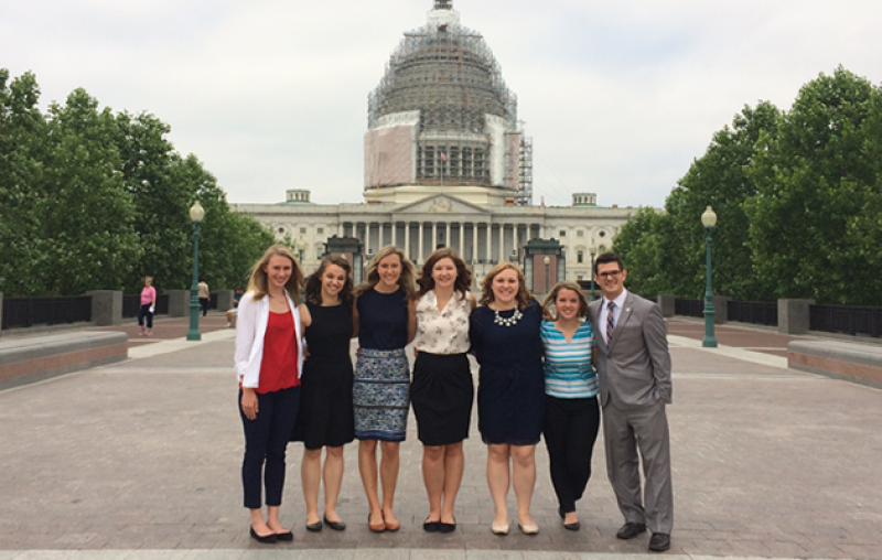 Audiology students on Capitol Hill