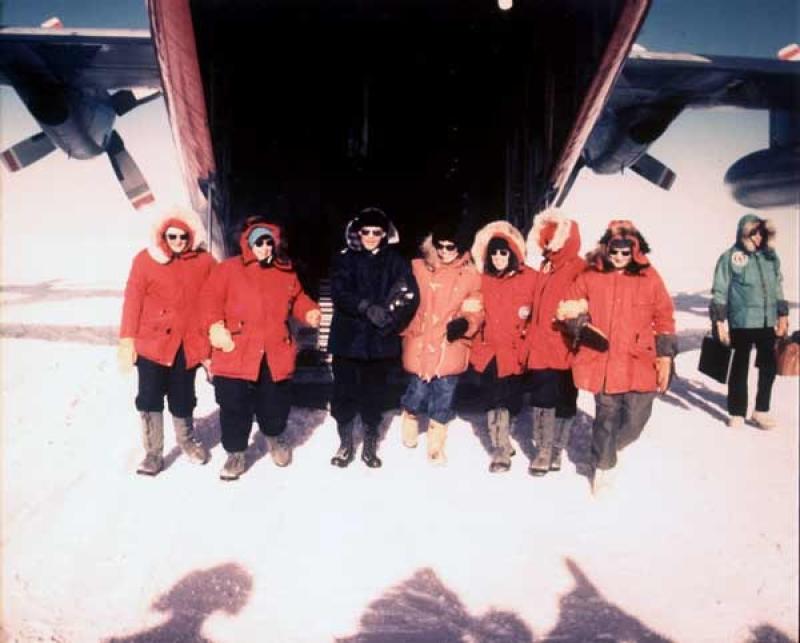 First women science team to Antarctica