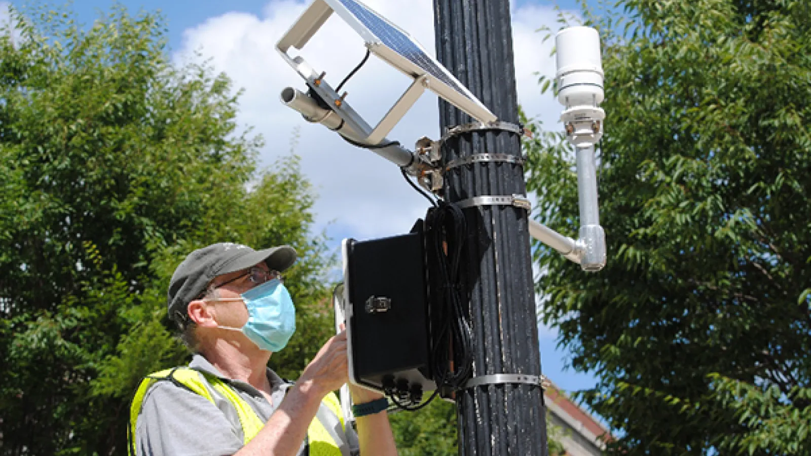 Measuring temperature on Ohio State's campus