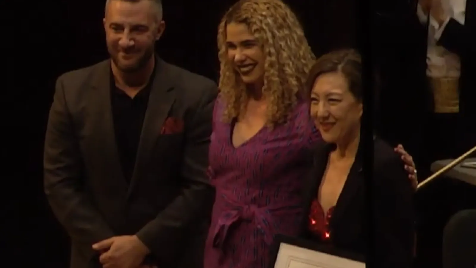 Dr. Caroline Hong receives the Steinway Top Teacher Award