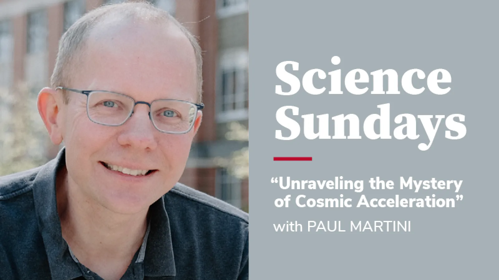 Science Sundays Paul Martini