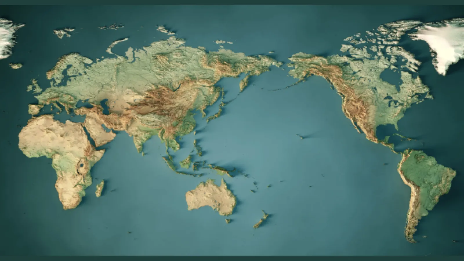 World oceans map