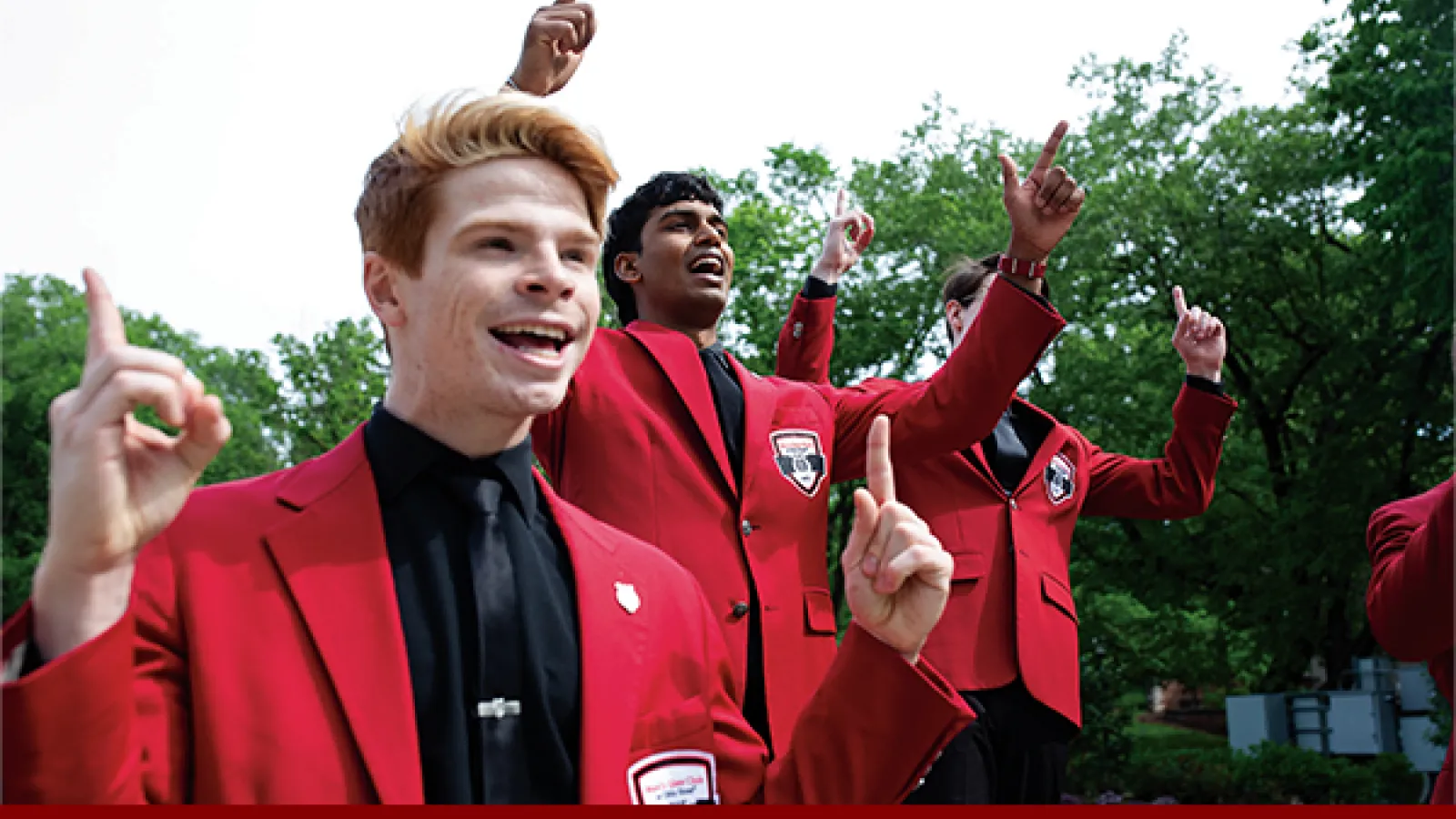 Glee Club performing at Browning Amphitheatre