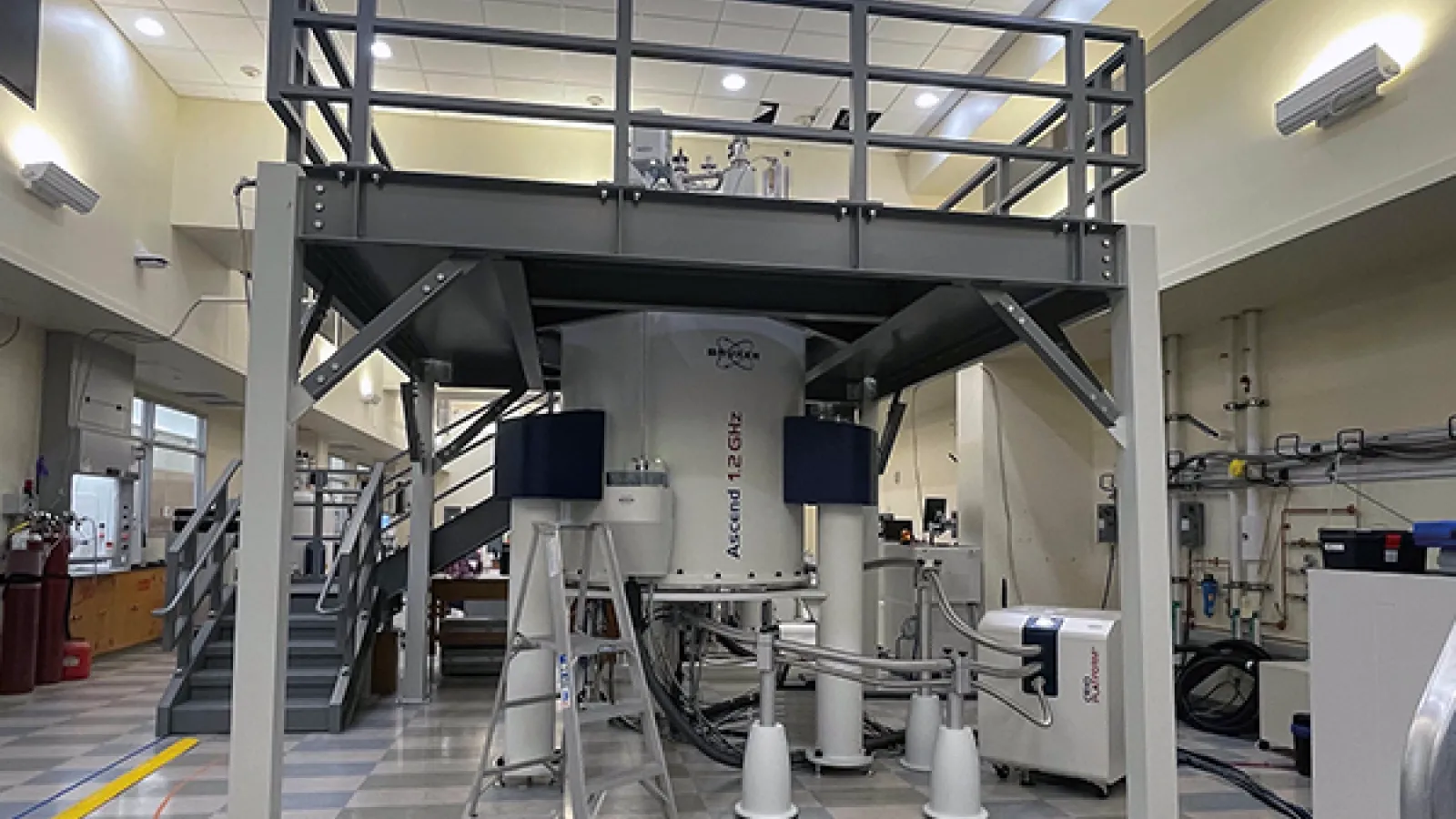 The 1.2 GHz nuclear magnetic resonance (NMR) spectroscope 