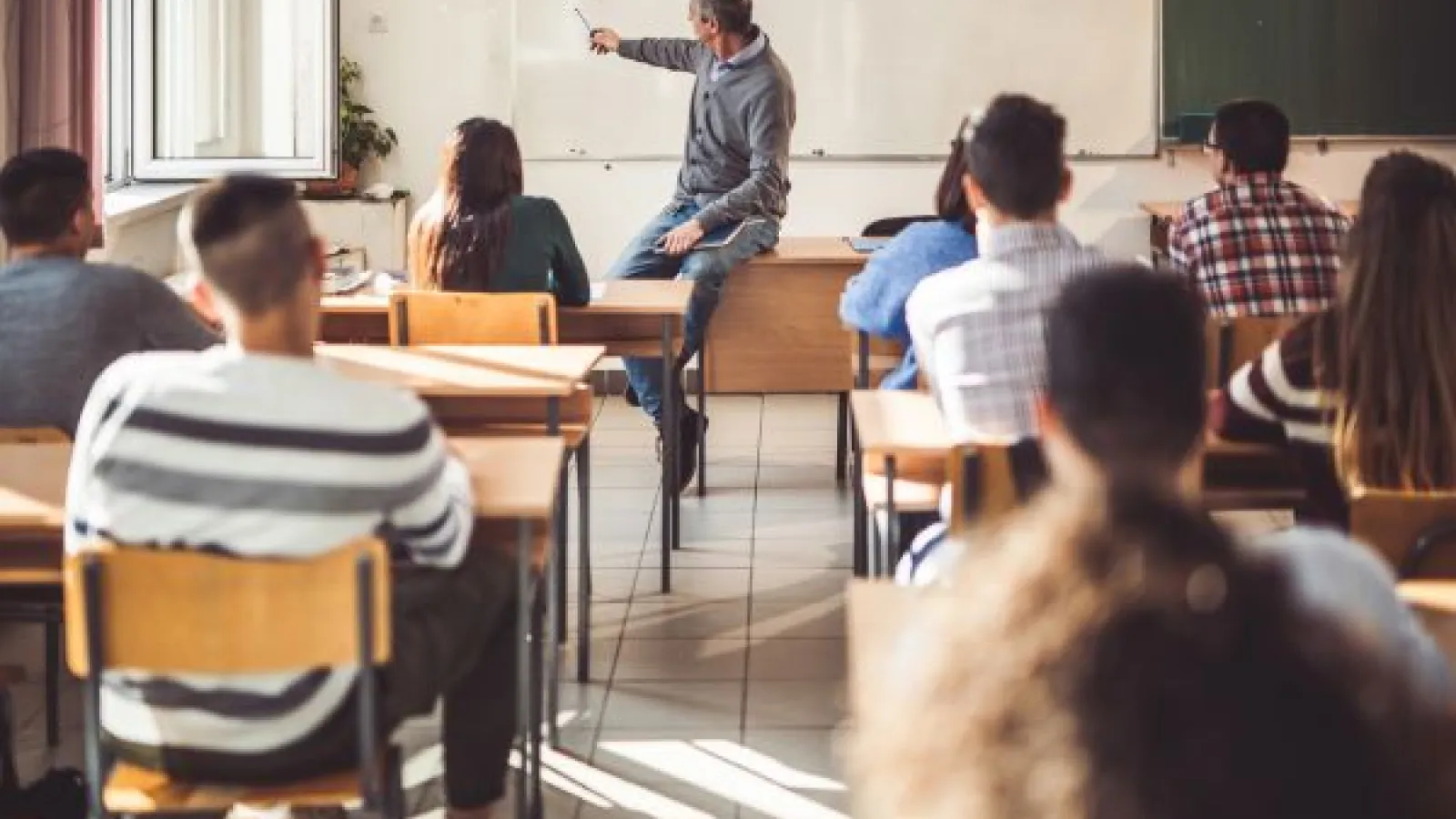 a high school classroom
