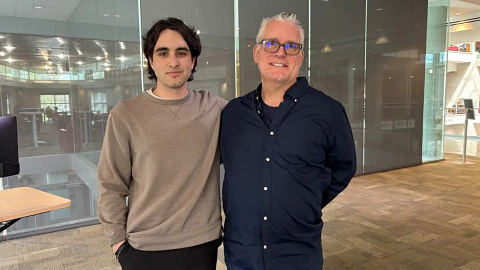 Phillip and Tom standing together