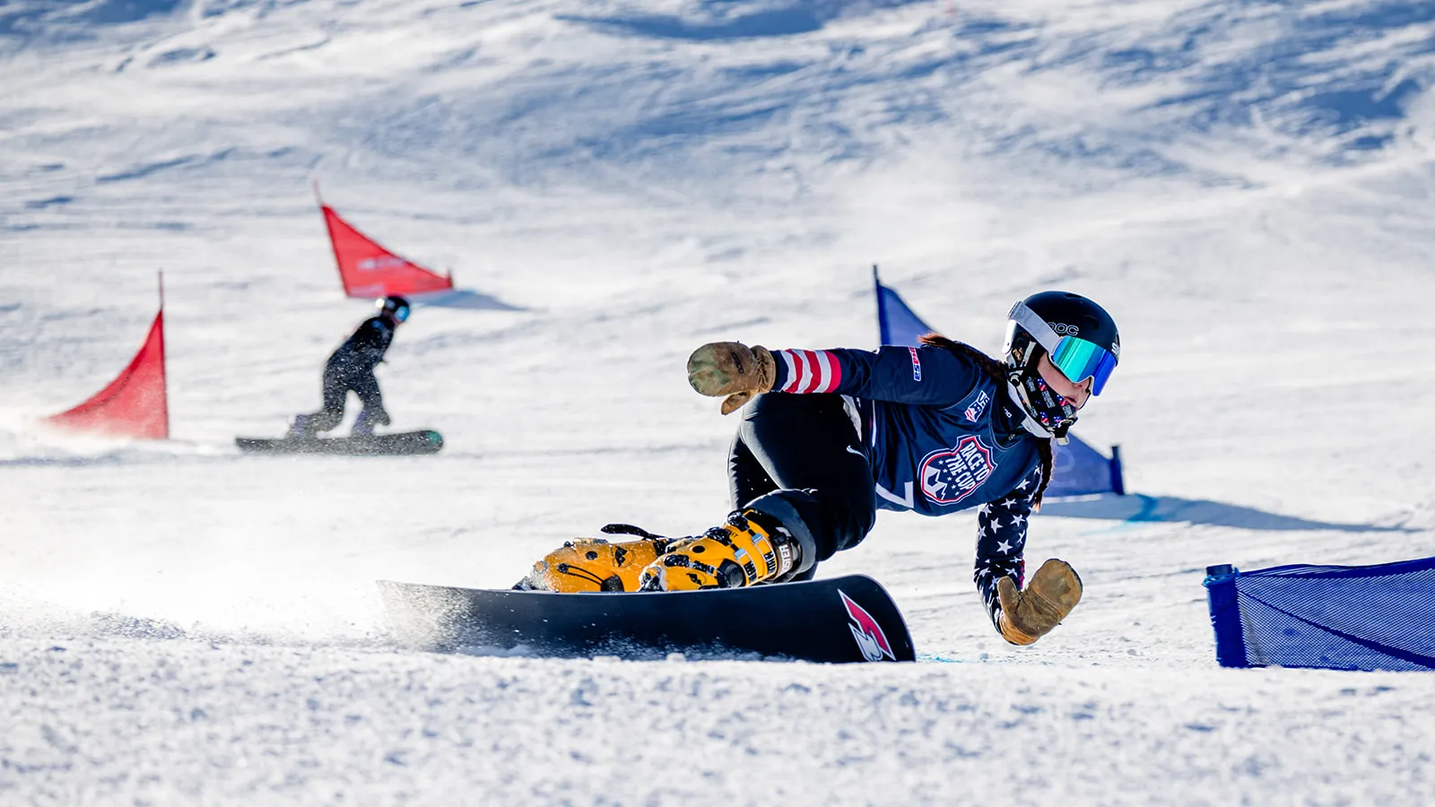 Akina Kizuka competes at 2026 snowboarding event