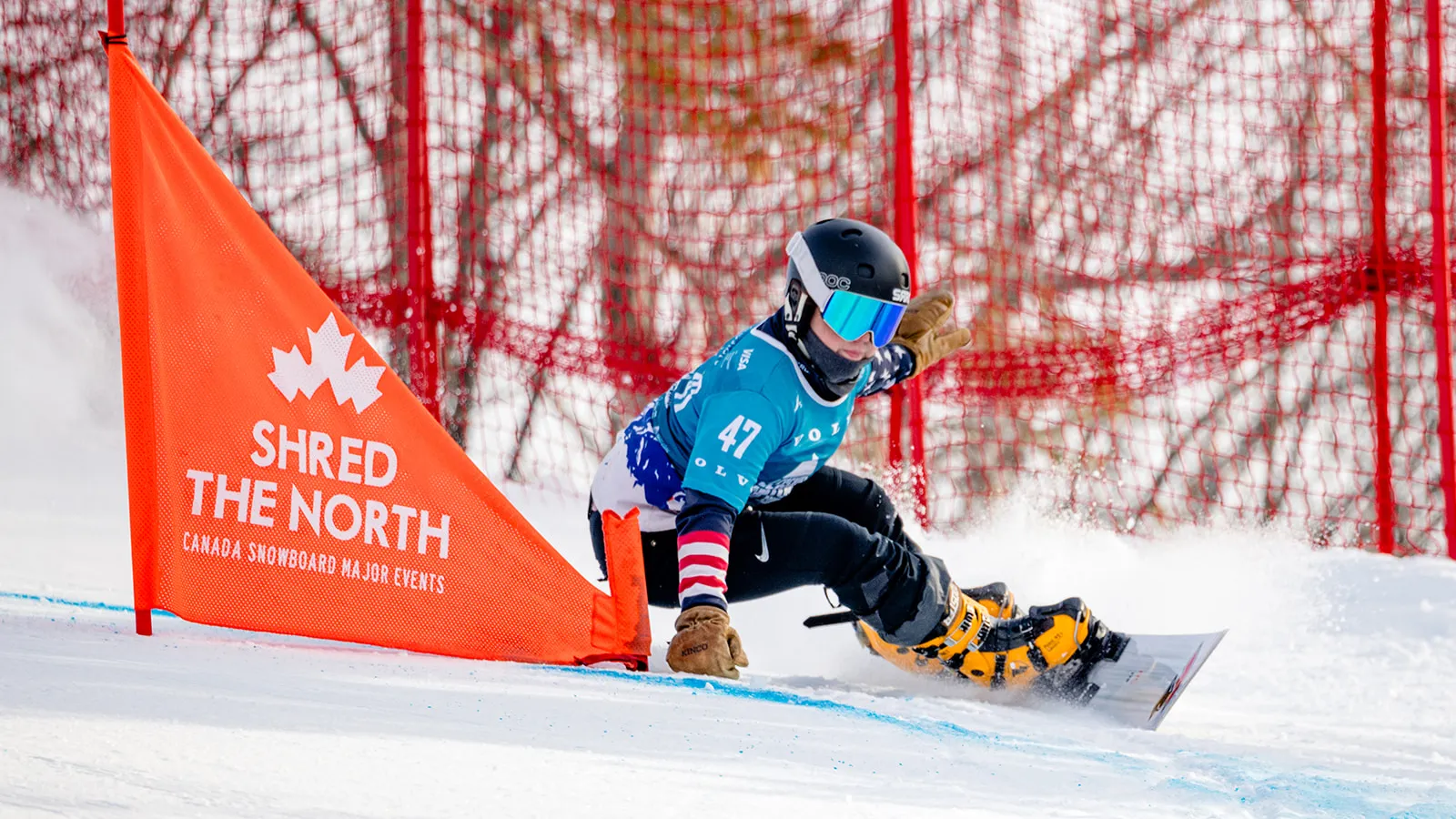 Akina Kizuka competes at 2026 snowboarding event