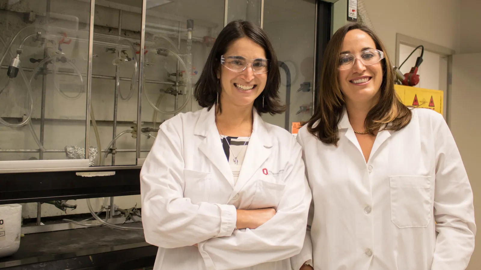Microbiologist Kelly Wrighton and Chemist Hannah Shafaat