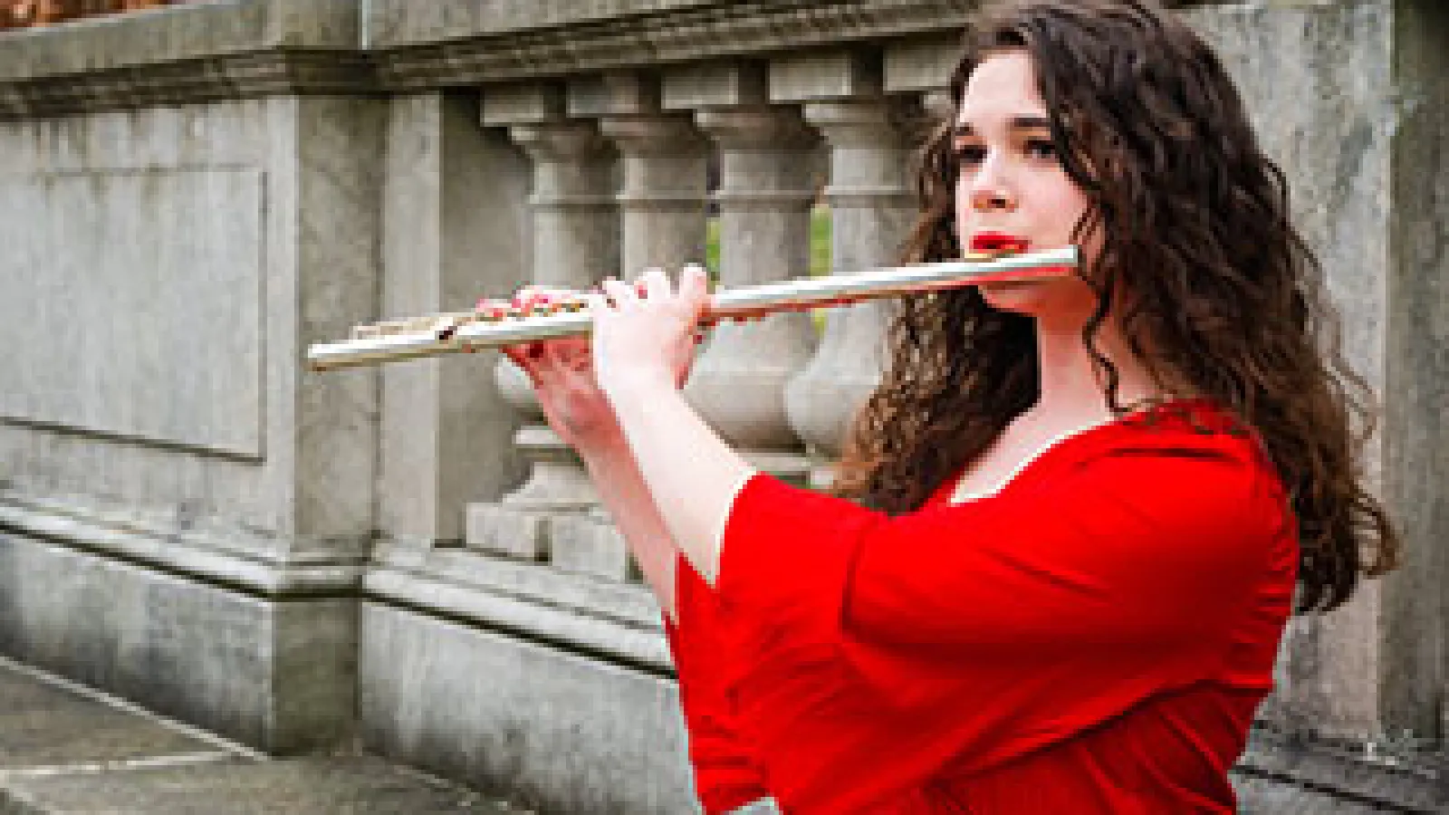 Emily Nothnagle playing the flute