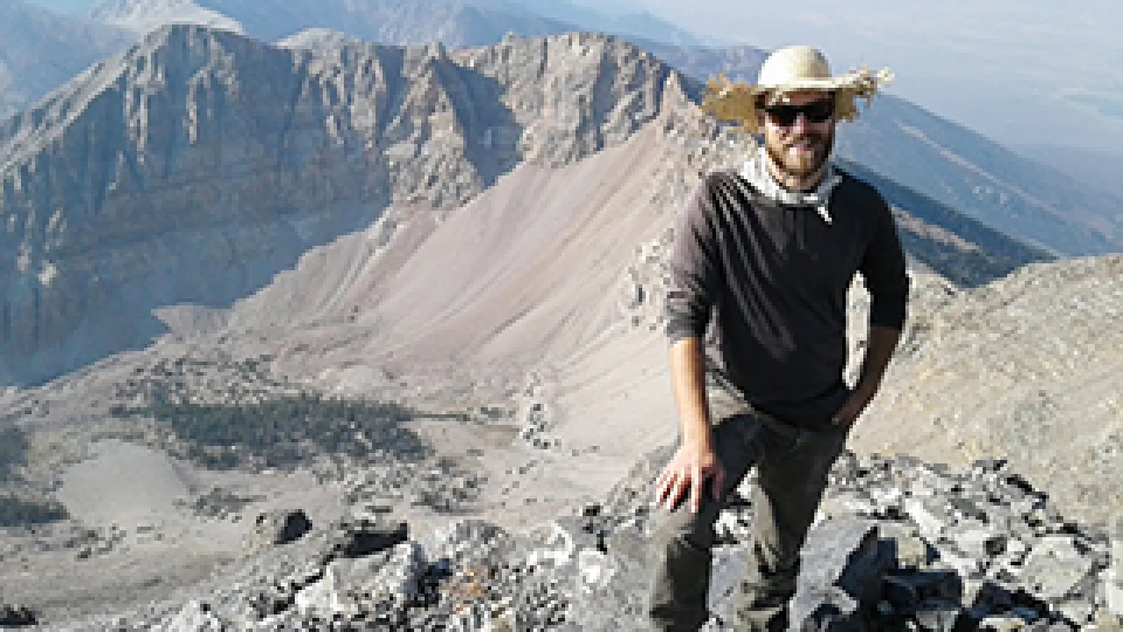 Forrest Schoessow, a PhD candidate in the Department of Geography, at Great Basin National Park in Nevada.