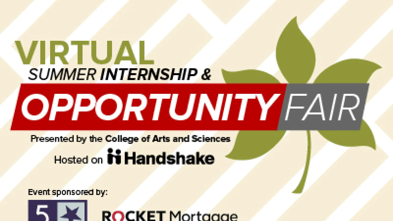2021 Summer Internship and Opportunity Fair (Virtual): Hosted on The Handshake Platform