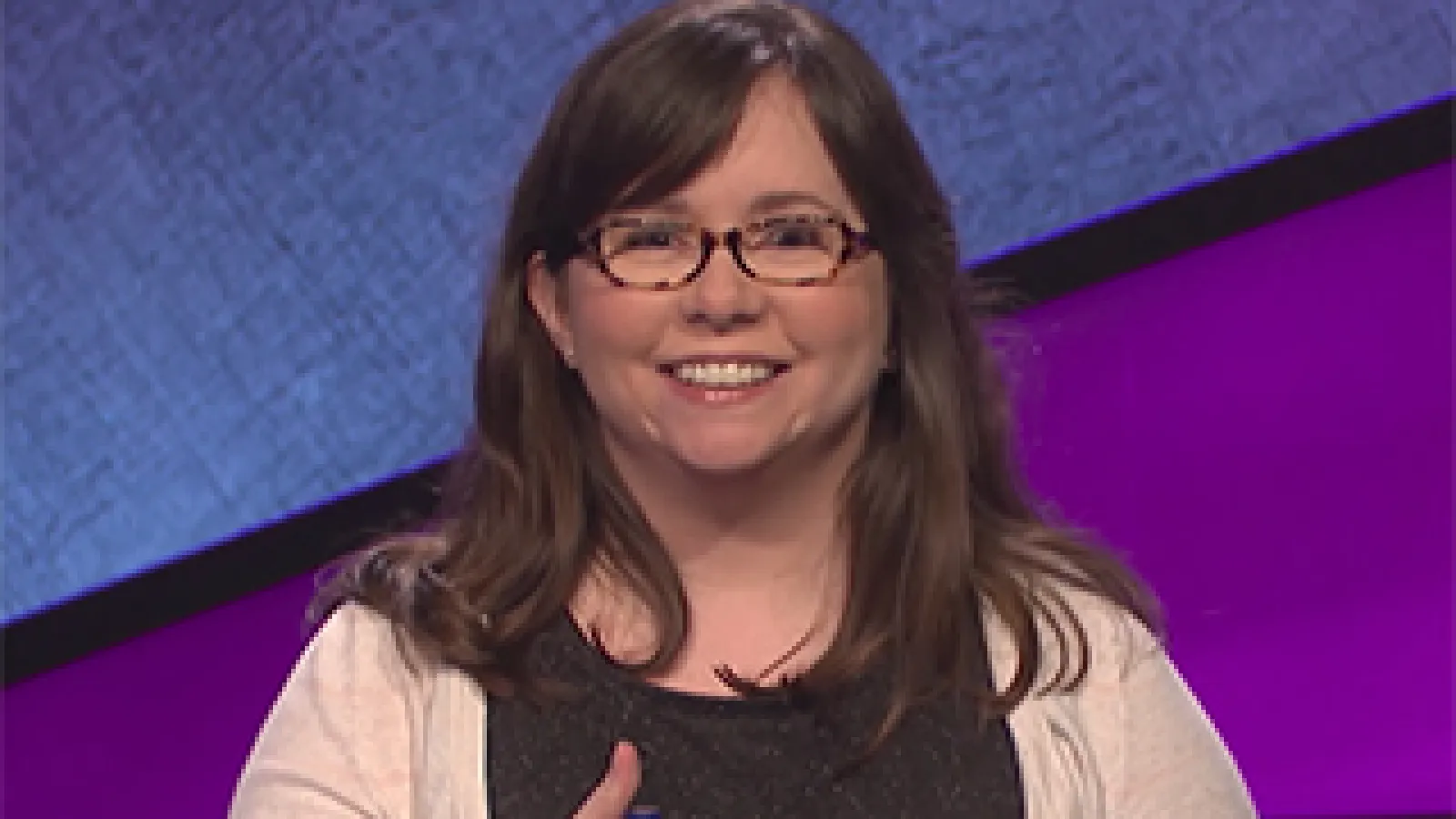 photo of Deborah Elliott on Jeopardy