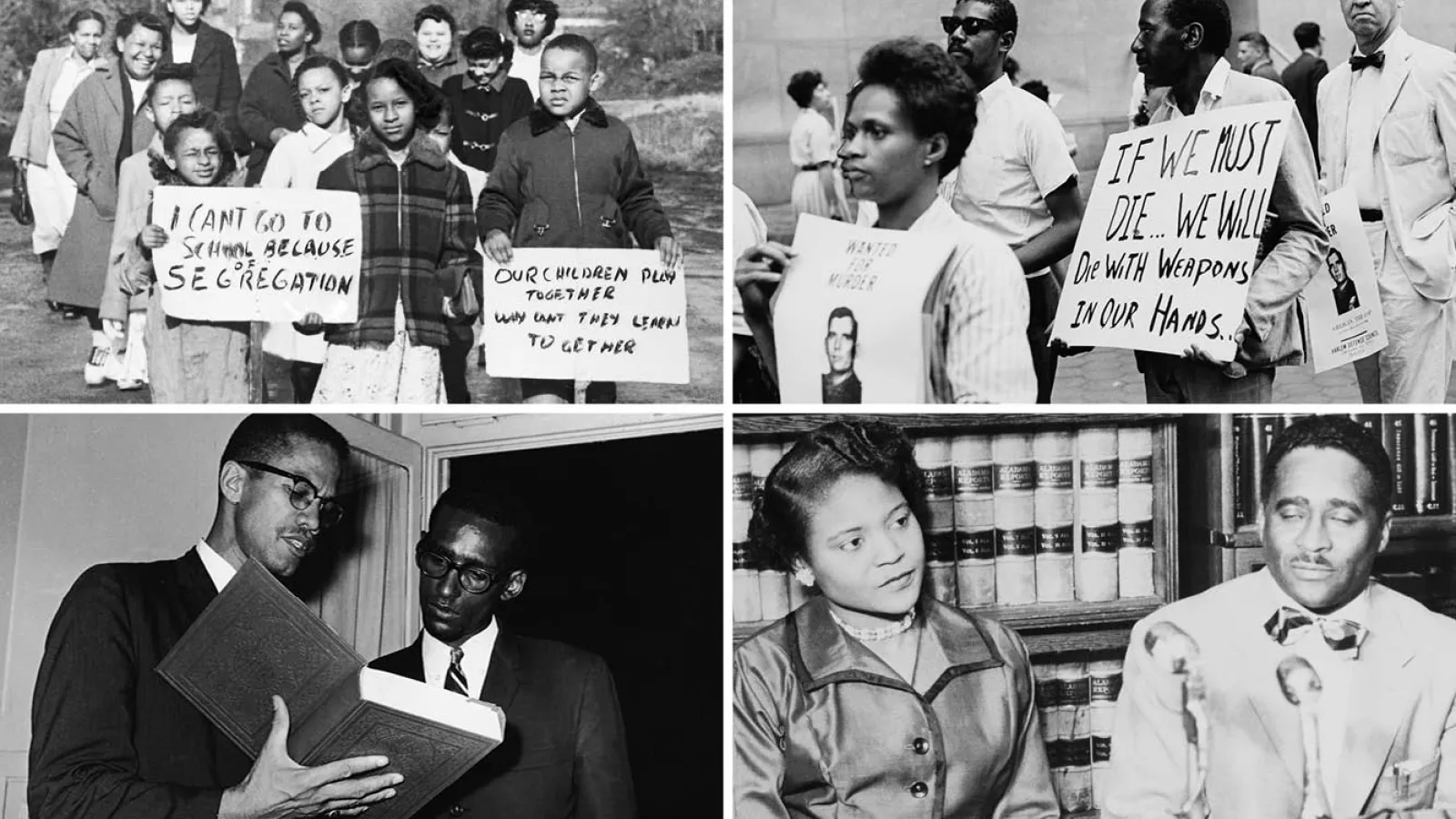 Four photos featured in Picturing Black History