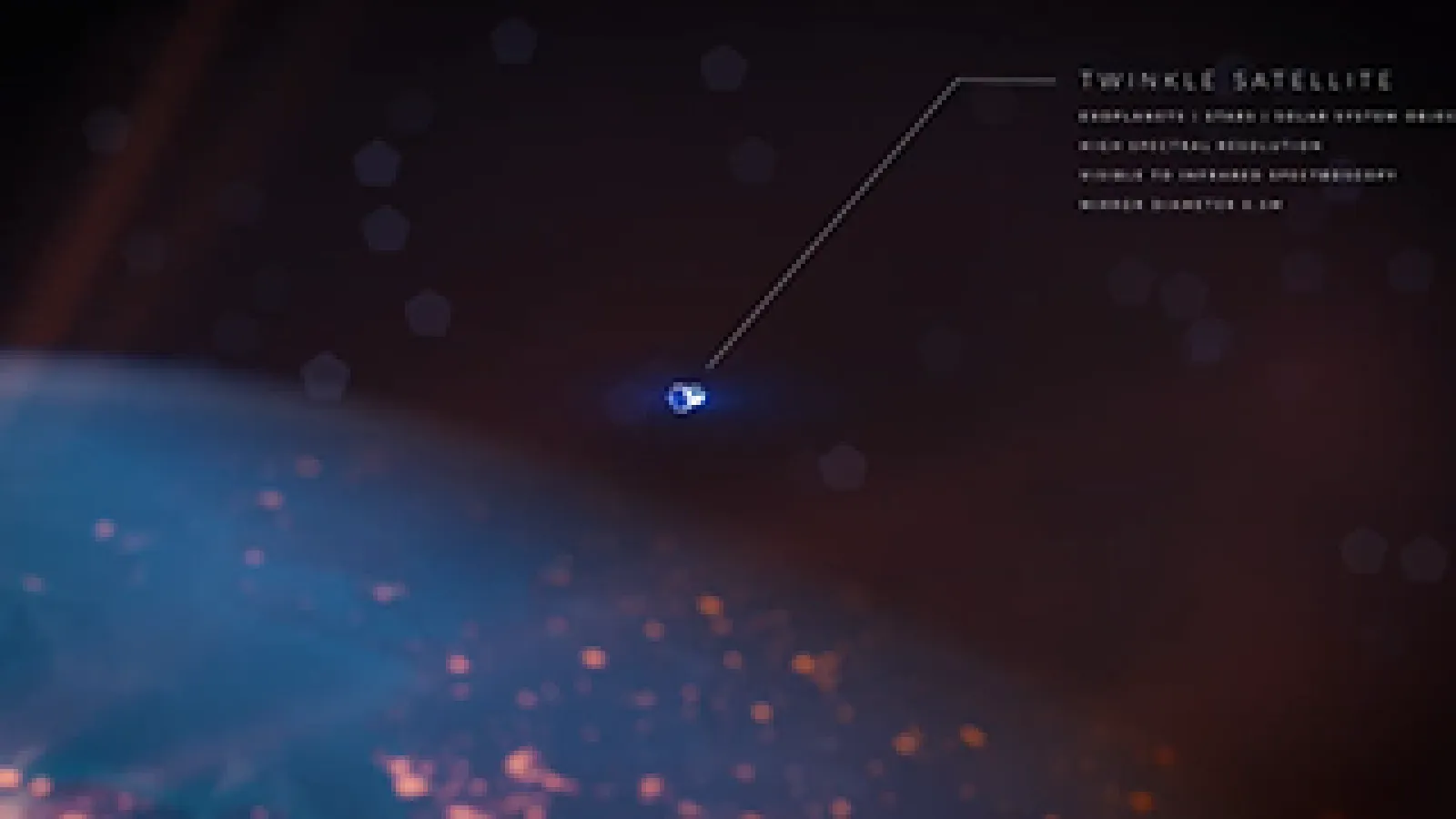 Twinkle satellite with Earth backdrop. Courtesy Blue Skies Space Ltd.