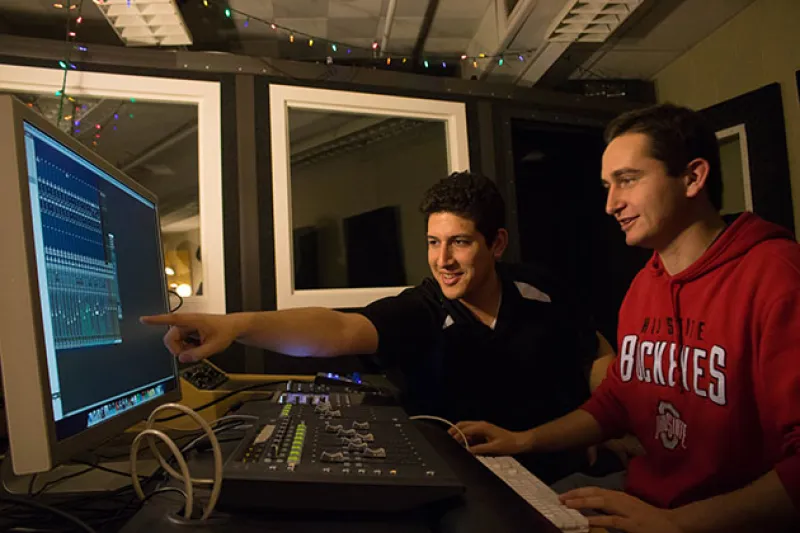 Students in MME Studio