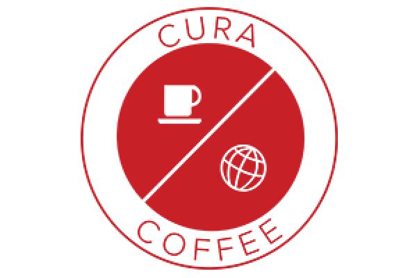 Coffee with CURA logo