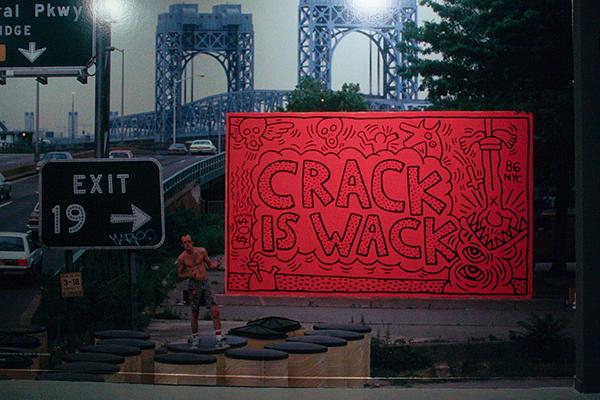 "Crack is Wack" mural with artist Keith Haring