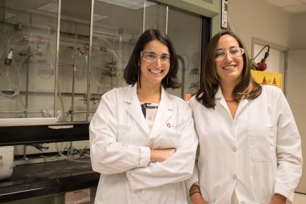 Microbiologist Kelly Wrighton and Chemist Hannah Shafaat