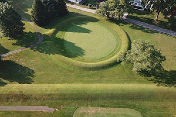An Indigenous burial mound
