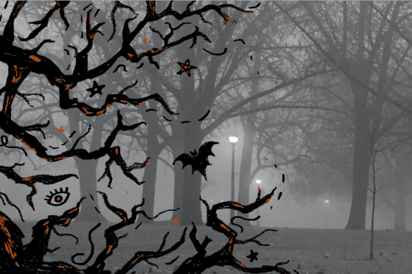 spooky Halloween graphic