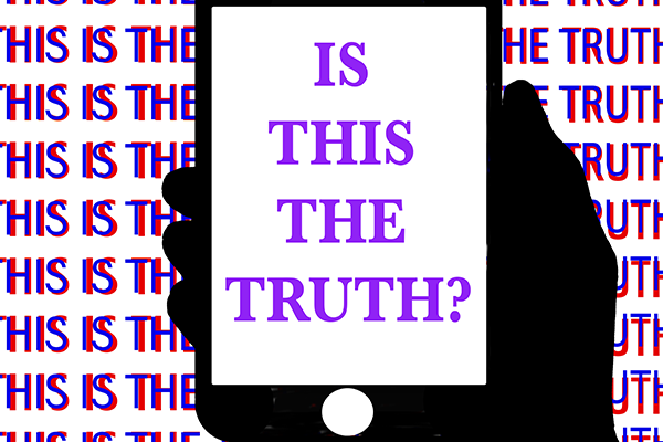 "Is this the truth" on phone screen