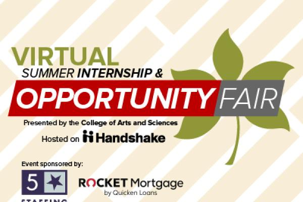 2021 Summer Internship and Opportunity Fair (Virtual): Hosted on The Handshake Platform