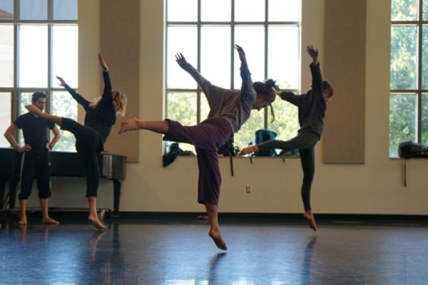 Dancers in studio