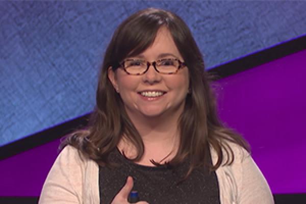 photo of Deborah Elliott on Jeopardy