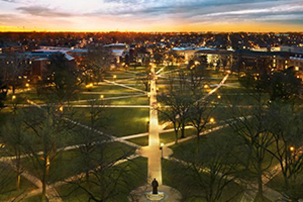 Ohio State Oval at Dawn