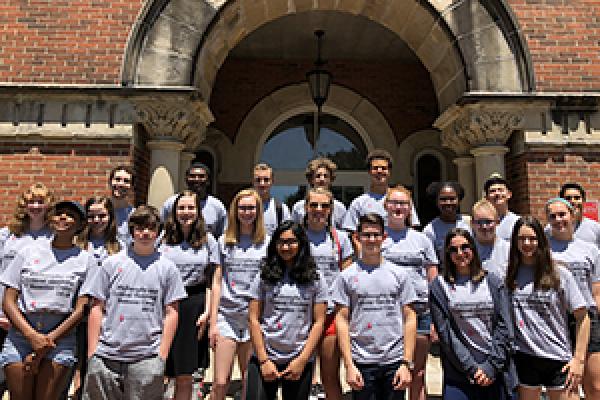 High school students who participated in the Philosophy and Critical Thinking Summer Camp in June 2018.