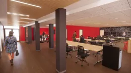 Rendering of the new Lantern newsroom